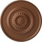 Ekena Millwork Large Floral Ceiling Medallion, Hand-Painted Polished Copper, 41 1/8"OD x 2 1/2"P CM41FLPOS - alternate 1